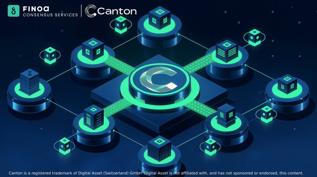 SVartikov's tweet photo. Institutional-grade infrastructure meets synchronized finance.
Finoa Consensus Services integrates with Canton — unlocking secure, compliant, and interconnected digital asset operations across regulated markets.
The future of trusted finance is here.
#CantonNetwork #Finoa #Blockchain #DigitalAssets #DeFi
@CantonNetwork