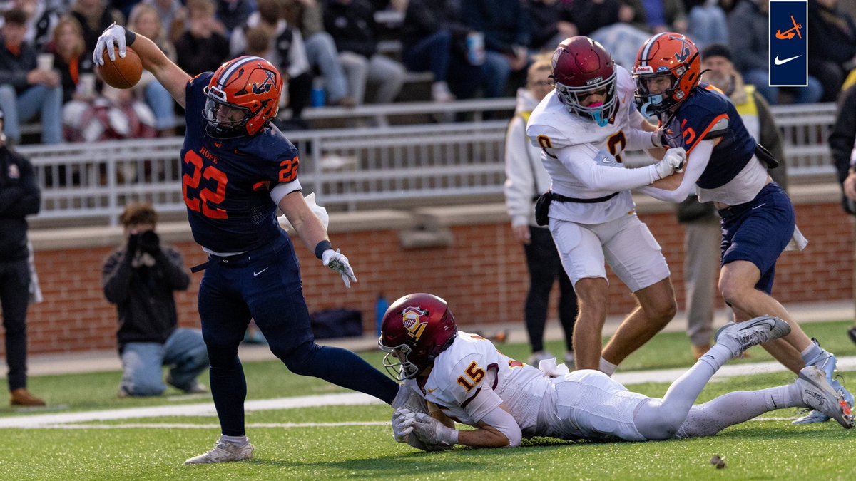 The Hope College football team lit up the scoreboard and the Saturday sky on a historic night at Ray and Smith Stadium.

The nationally-ranked Flying Dutchmen provided all the fireworks for the first game in The Rivalry on Hope’s campus, defeating Calvin University, 52-0, in