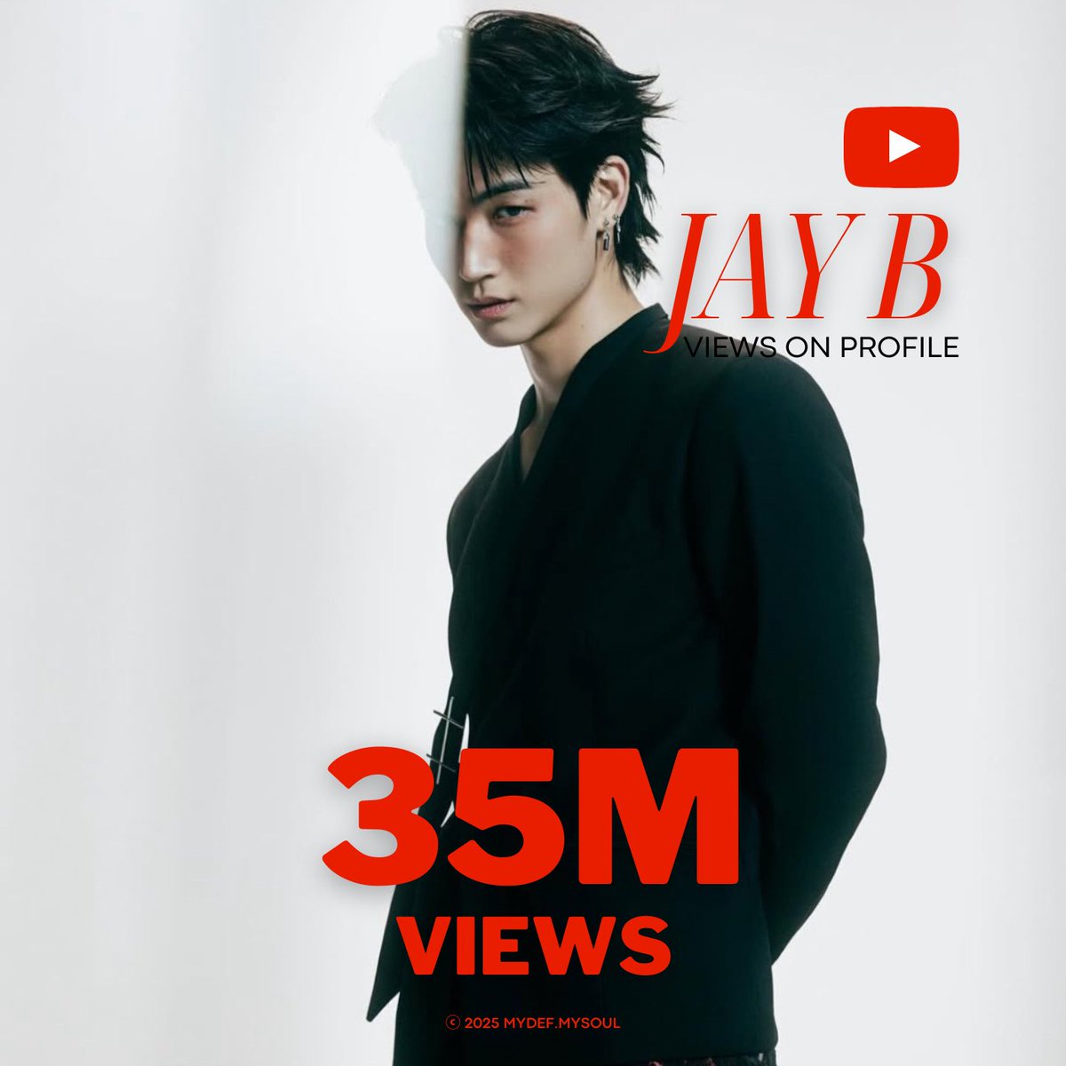 mydef_mysoul's tweet image. 📊[STATS] YouTube

surpassed 35M views on YouTube 📺
🔗youtube.com/@def.jayb9416
 
￣￣￣￣
Recommended Playlist for reaching more 50M views : youtube.com/playlist?list=…
@jaybnow_hr @mauvecompany 
#JAYB #Def. #제이비