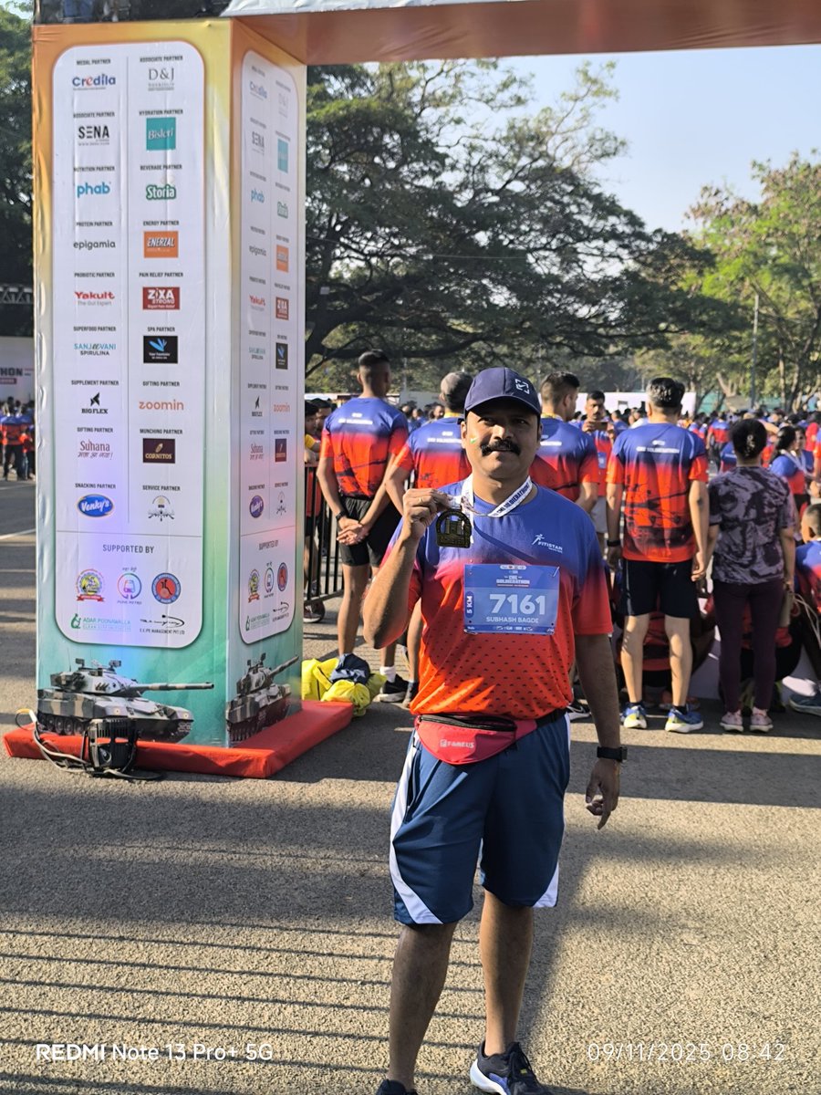 Subhash_Bagde's tweet photo. CME Soldierathon 

#RunWithSoldiers #RunForSoldiers https://t.co/Mp1qAdC8Wy