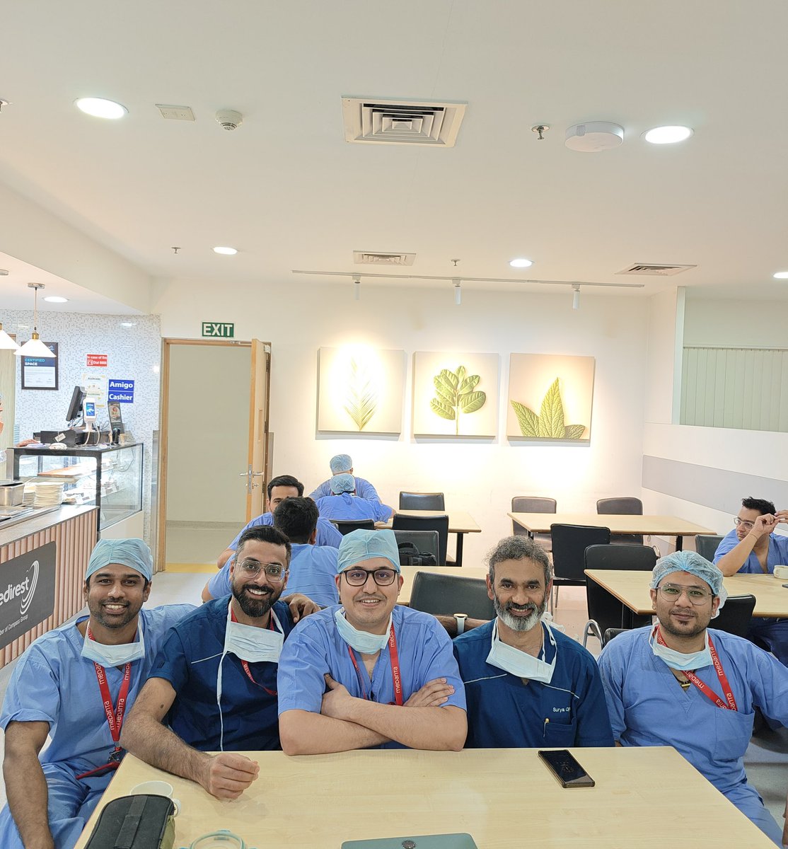 Lighter moments and Chai therapy after a hectic OT day 🍵 #MedantaUroOnco #TeamSpirit