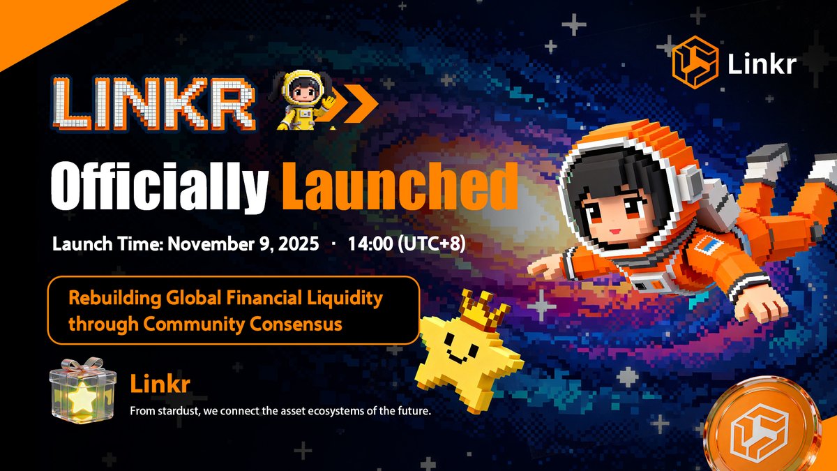 Linkr_Web3's tweet image. 🚀Linkr will officially launch at 2 PM today.🌌

🛠 System maintenance update:
Website access will pause at 10:00 (UTC+8) for the upgrade,
and reopen at 14:00 (UTC+8) with the full launch!

From community consensus to global liquidity —
a new era of decentralized finance begins…