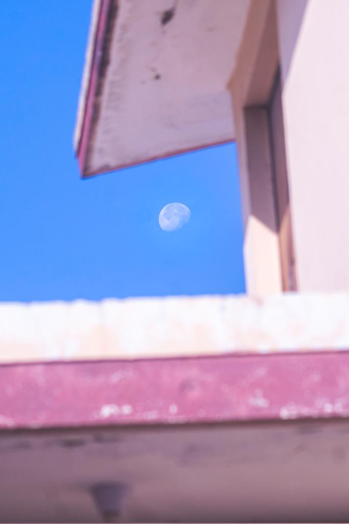 the moon just a moment ago