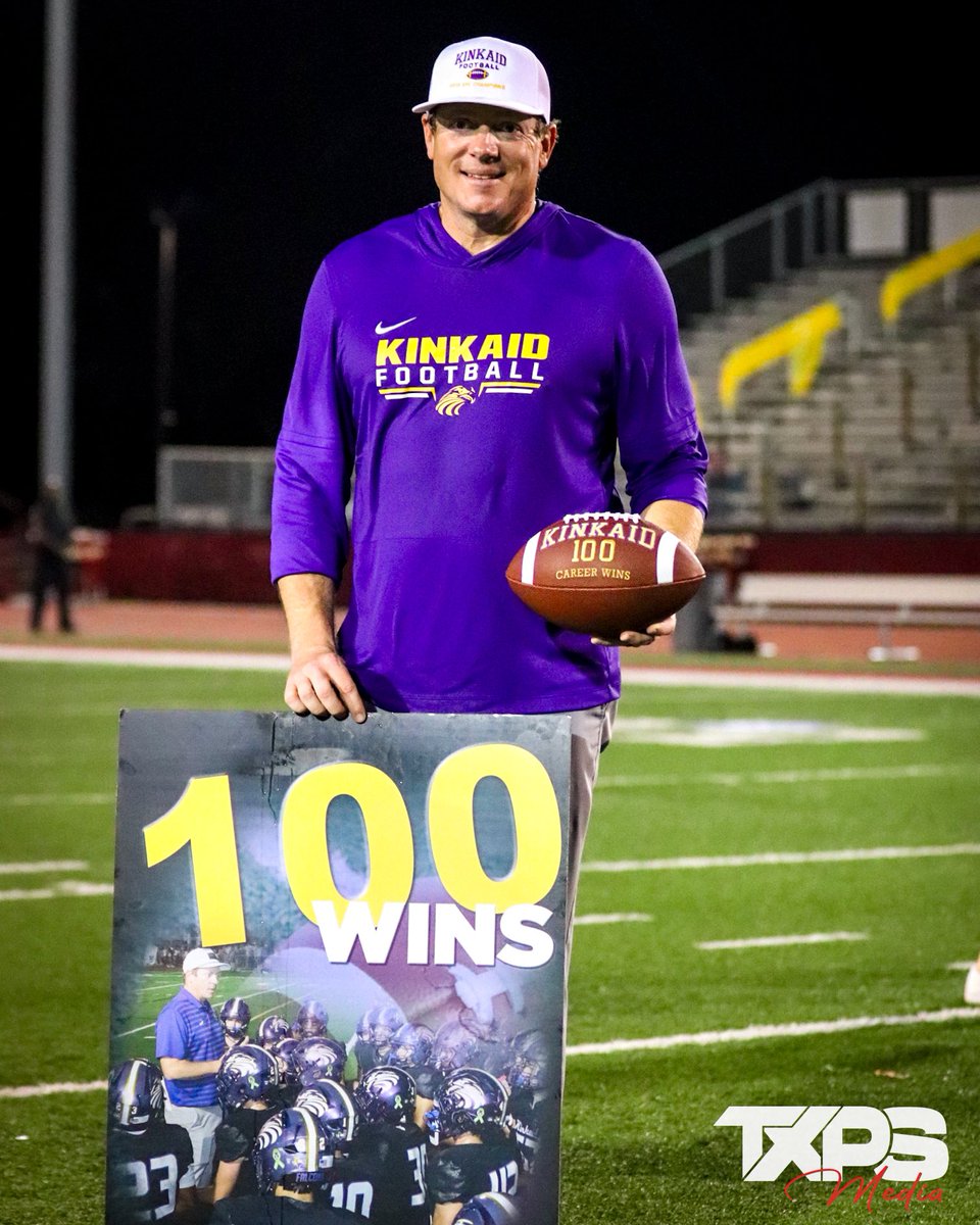 Congratulations to The Kinkaid School Head Coach Nathan Larned on reaching the milestone of 100 wins tonight.

Eight State Championships. 100 Wins.

The Standard in the SPC.

<a href="/CoachLarned/">Nathan Larned</a> | <a href="/KinkaidAthletic/">Kinkaid Athletics</a>