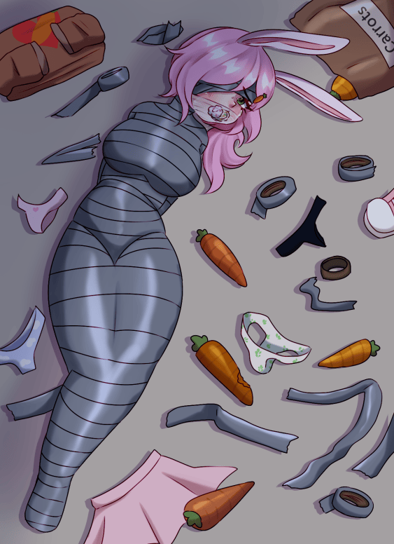Bri_bunnyy's tweet photo. hazel thinks of herself as a smart girl, but... as soon as carrots get involved, she's uh... pretty easy to trick ;3

//wonderful piece done by @/Lyrakoree <3 https://t.co/rU19Vx29is