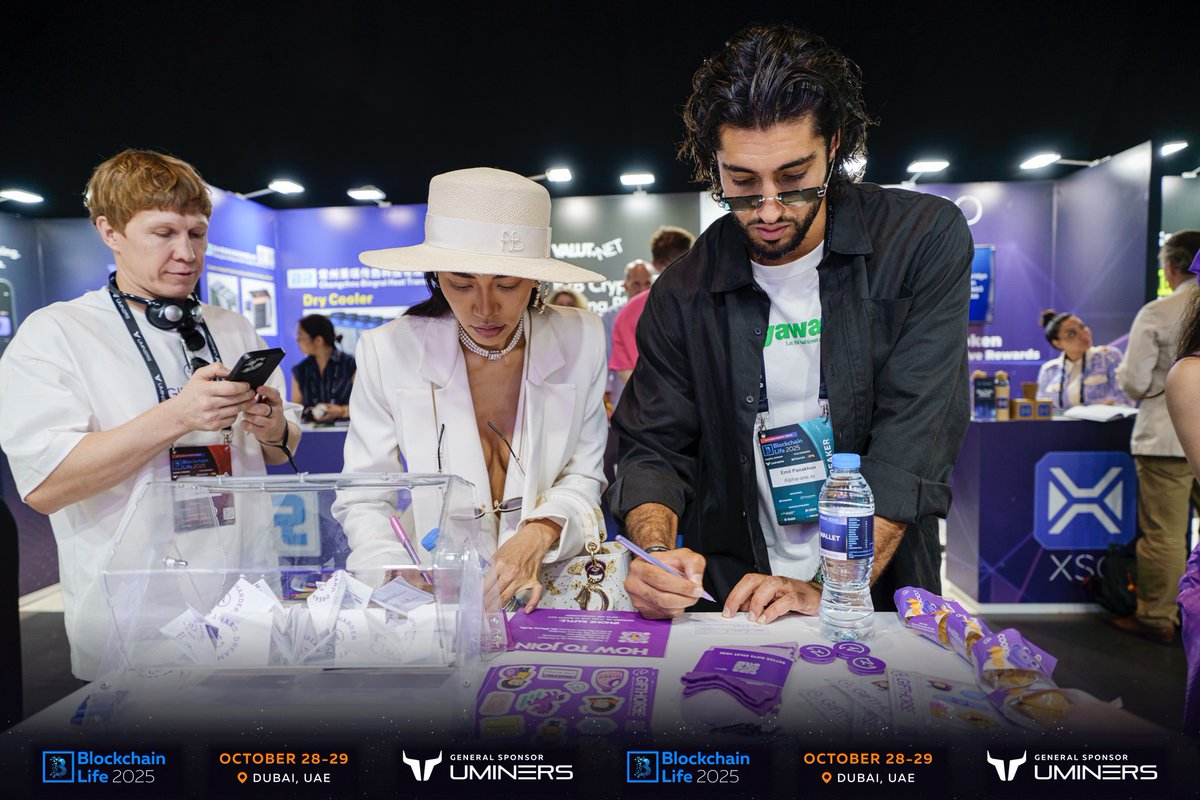gifthorse_hub's tweet photo. 🐎GiftHorse Recap: Blockchain Life 2025

Dubai. Two days of energy, ideas, and inspiration.
At Blockchain Life 2025, the GiftHorse team showcased the Economy of Giving — a new dimension of digital culture that merges blockchain, gamification, and the value of human connection.

🟣 Our purple booth stood out among dozens of exhibitors, attracting hundreds of visitors - from founders and investors to representatives of venture funds and government institutions.

🎤 On the main stage, GiftHorse shared its vision before an audience of industry leaders, Web3 communities, and ministry delegates.

🎁 At the booth, we hosted an iPhone 17 Pro giveaway and offered exclusive souvenirs, creating memorable moments that reflect our spirit of giving.

GiftHorse continues to build an ecosystem where technology meets emotion - shaping the Economy of Giving.

https://t.co/lCd6LMHoIw

You can also view our pitch here.
https://t.co/jBuvPfALS3
