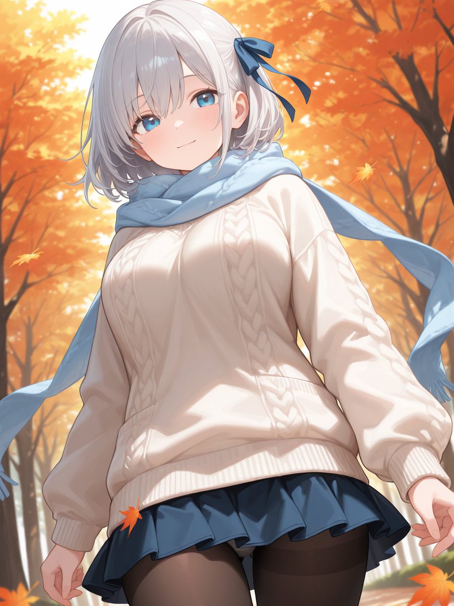 🍁⊱┄┄┄┄┄┄┄┄⊰🍁

  「秋ももう終わりかな...?」

🍁⊱┄┄┄┄┄┄┄┄⊰🍁
こんにちは🍂
#AIart