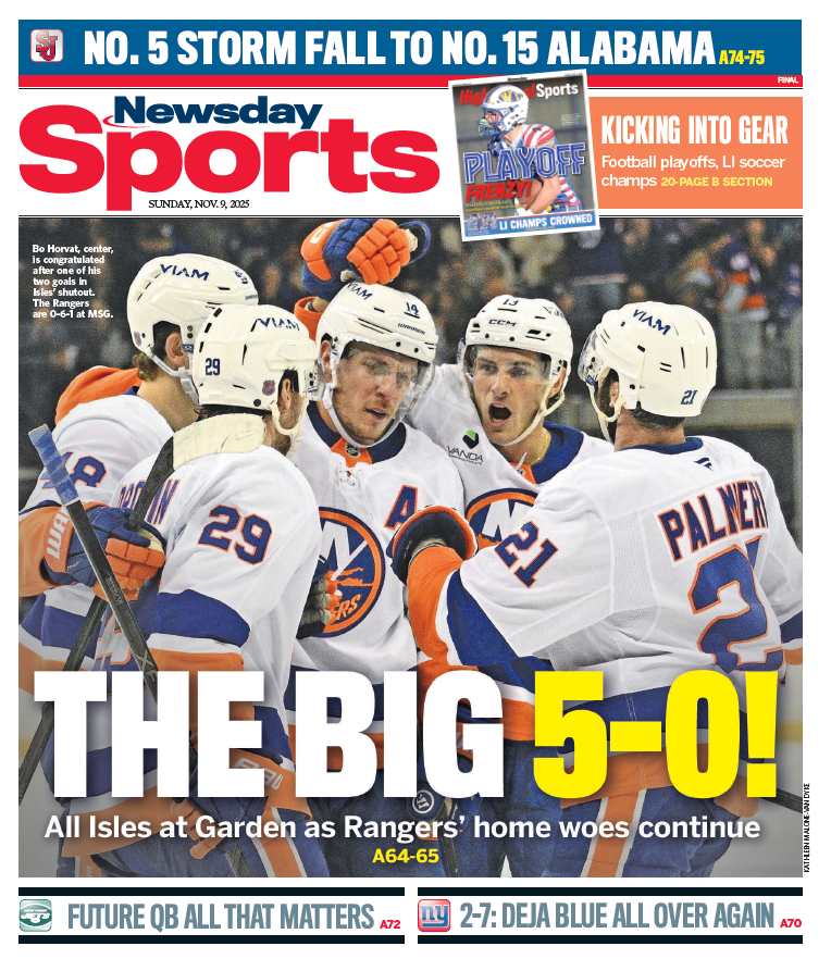 joe_manniello's tweet photo. Newsday's Sunday Late Back Page

All Isles at Garden as Rangers' home woes continue

Story: https://t.co/zes0WrNOxz

@APSE_sportmedia https://t.co/a839UQiO4C