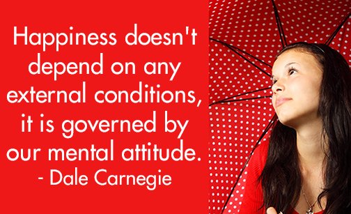 YvonneAJones's tweet photo. "Happiness does not depend on any external conditions; it's governed by our mental attitude." #Happiness #Mindsett https://t.co/JAd2vysWk5