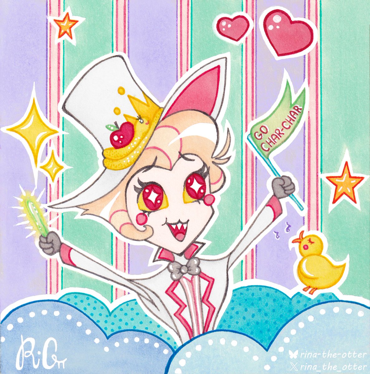 LOOK AT DIS POOKIE 😍💖✨️

Can't believe I made him 🥹

LuLu wasn't in Clean It Up with the others - and I felt like I personally got robbed 👿 So I had to make my own 😌

#hazbinhotelseason2 #HazbinHotel #HazbinHotelLucifer #Lucifer #LuciferMorningstar #art