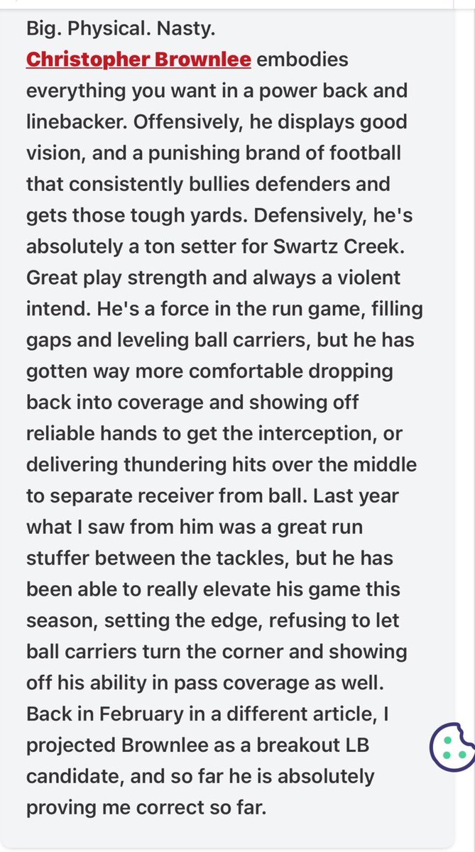 chris24brownlee's tweet photo. Thank you for the write up🙏🏾 @PrepRedzone @PrepRedzoneMI https://t.co/9ongnD7Add