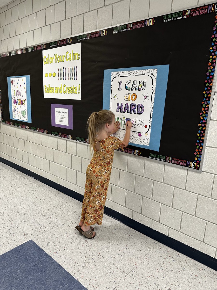 Our ‘Color Your Calm’ spot gives little minds a chance to relax, create, and return to learning with lighter hearts. 💕