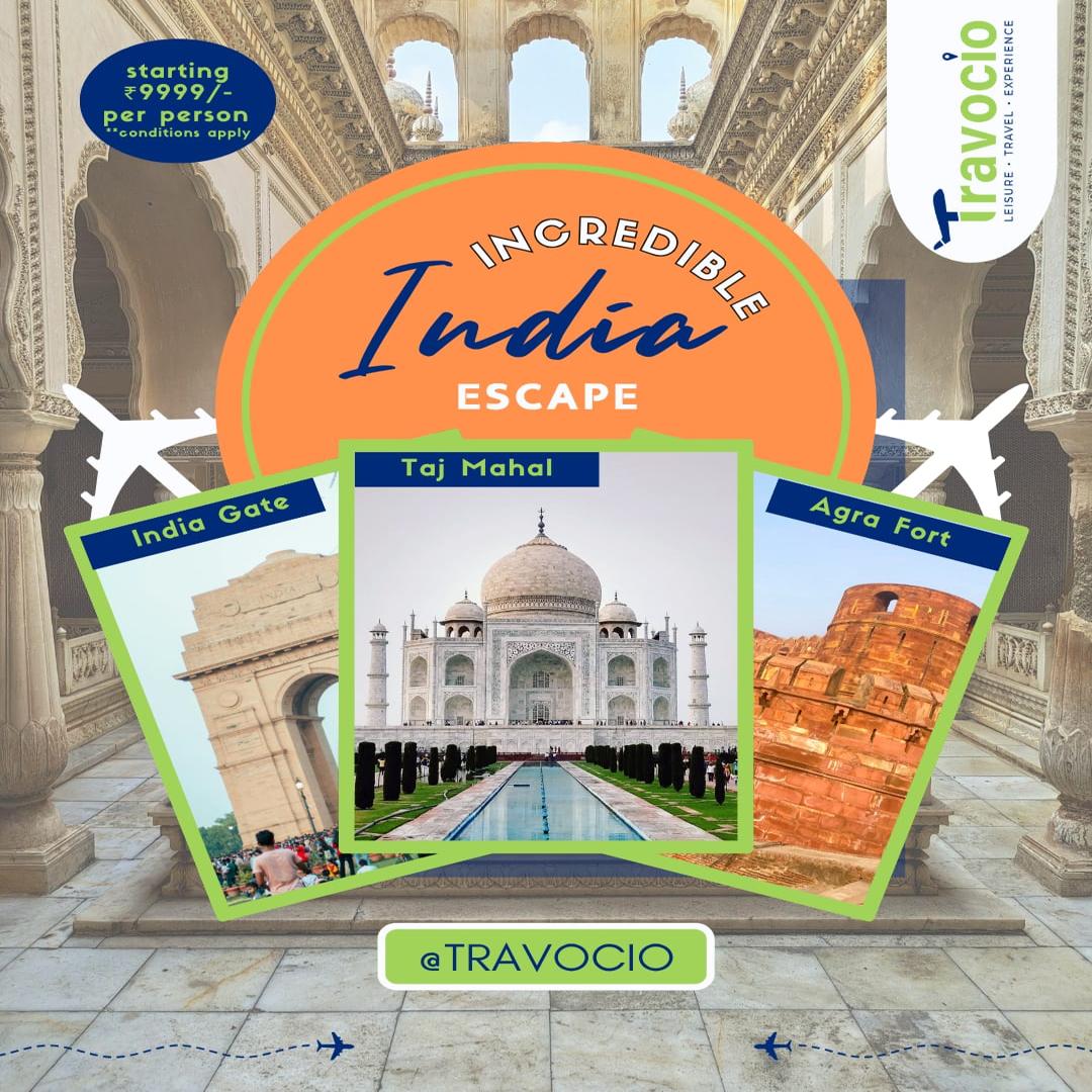 OcioTrav's tweet photo. Incredible India Escape!🇮🇳
From the majestic Taj Mahal to the historic Agra Fort and iconic India Gate— explore India’s timeless wonders with Travocio!

Let’s turn your travel dreams into memories.

#Travocio #IncredibleIndia #IndiaTour #TajMahal #AgraFort #IndiaGate https://t.co/bngkSn2DJS