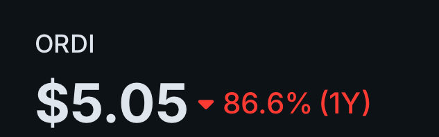 WatusiJr's tweet photo. Oh hi 2023 $ORDI prices https://t.co/APVWGLRTwN