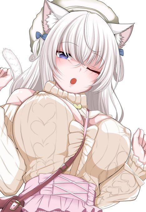 pixivとファンティアを更新💕
Vtuberのなぃとめあちゃんを描かせて頂きました🐈
かわいいねこちゃん冬の装いがかわいいね～
イルミネーションの中を手をつないでデートしたい💜 