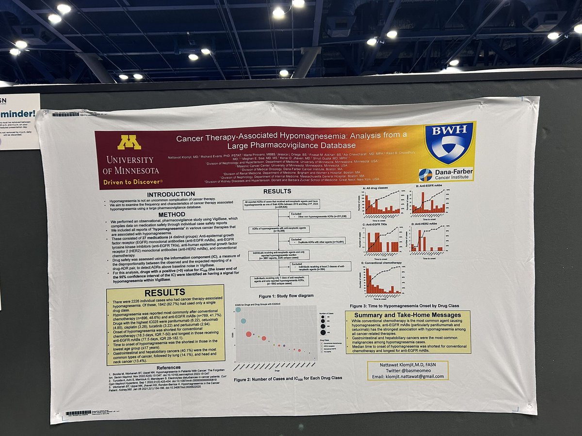 basmeomeo's tweet image. Thank you 🙏 for all who visit our poster today  😇 Hypomagnesemia..an overlooking electrolytes. #KidneyWk #ASN2025 @onconephsociety