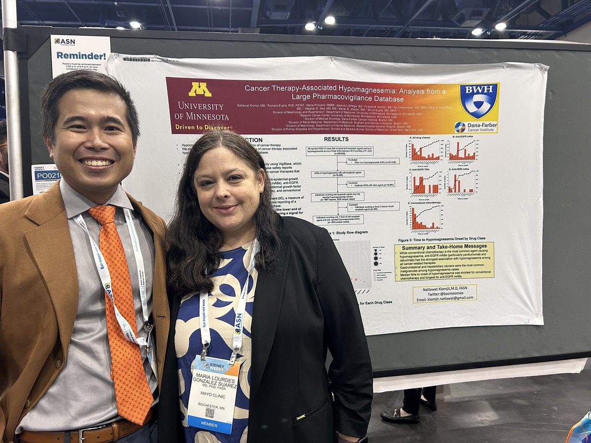 basmeomeo's tweet image. Thank you 🙏 for all who visit our poster today  😇 Hypomagnesemia..an overlooking electrolytes. #KidneyWk #ASN2025 @onconephsociety