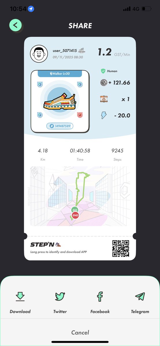 yzebdew's tweet photo. 界王拳なしでLv10
初ゲット!!
レア靴は凄いな。
結局は中身が重要だけど。
#STEPN https://t.co/j4ZaelxqzS