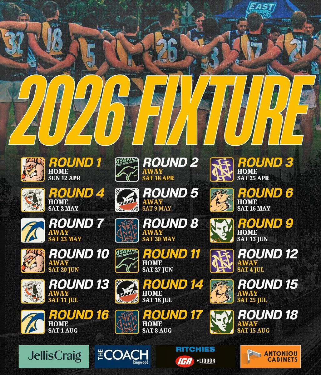 MitchamFC's tweet photo. Another Sunday season blockbuster  opener  for the Tigers 🐯when we take on @boroniahawksfnc Sunday 12th April 2026
@localfooty #proud2bmitcham 🐯 https://t.co/crVrl0QspZ