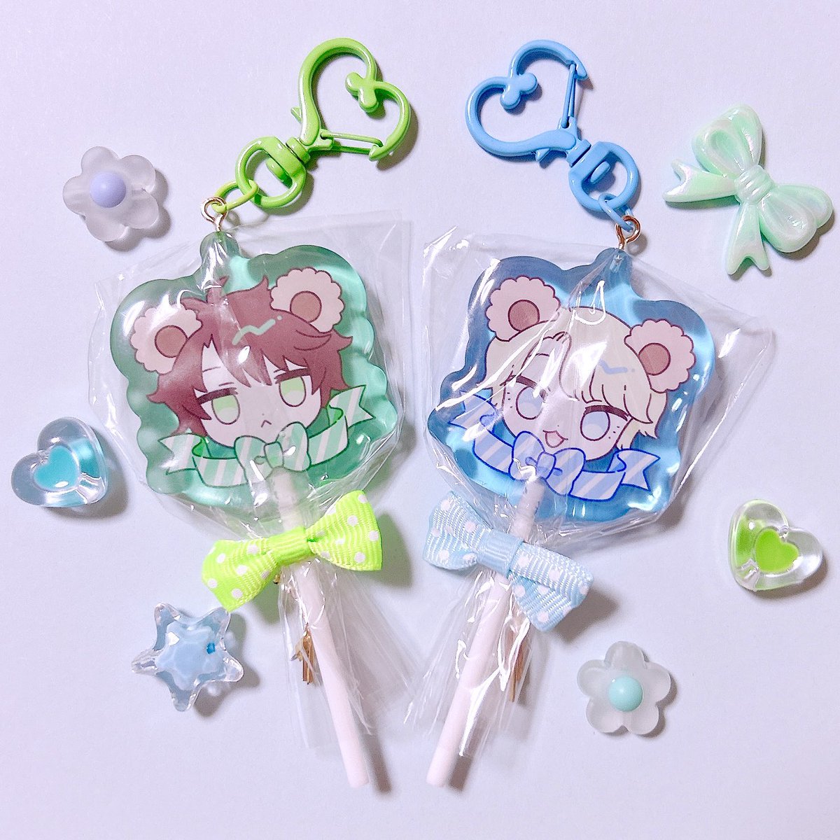 picopetttan's tweet image. グッズ‼️
🍭alscキャンディアクキーセット🍭
ぷくぷくつやつやでかわい〜です
ラッピングされた状態でお渡しします