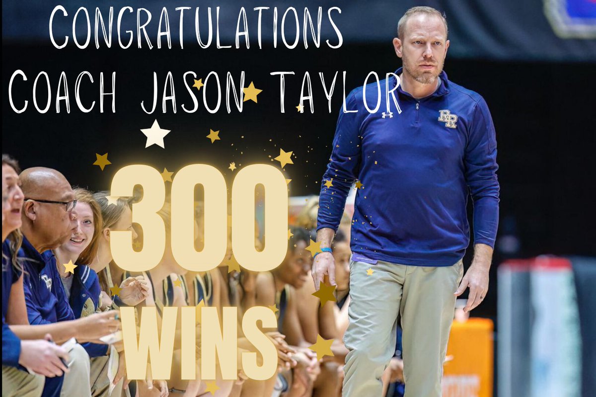 Congratulations Coach Taylor on achieving 300 career wins tonight!  Thank you for your leadership since the start.