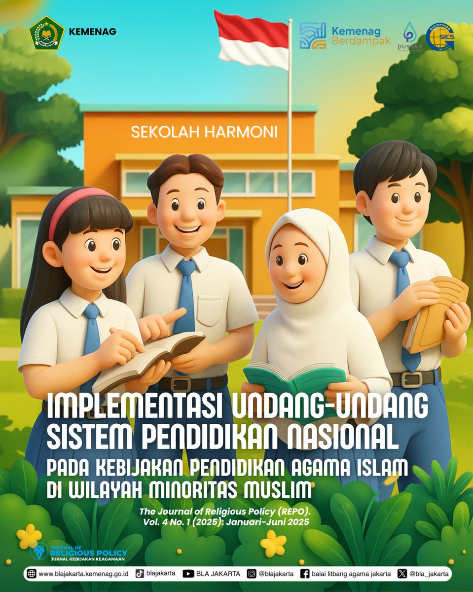 bla_jakarta's tweet image. 📚
💡 Rekomendasi: revisi kebijakan, penguatan guru, dan kolaborasi lintas pihak demi pendidikan yang inklusif dan adil.

🔗 Baca selengkapnya: jurnalrepo.kemenag.site/index.php/repo…

#JurnalREPO #ReligiousPolicy #BLAJakarta #BMBPSDM #KemenagRI #ModerasiBeragama #PendidikanMultikultural