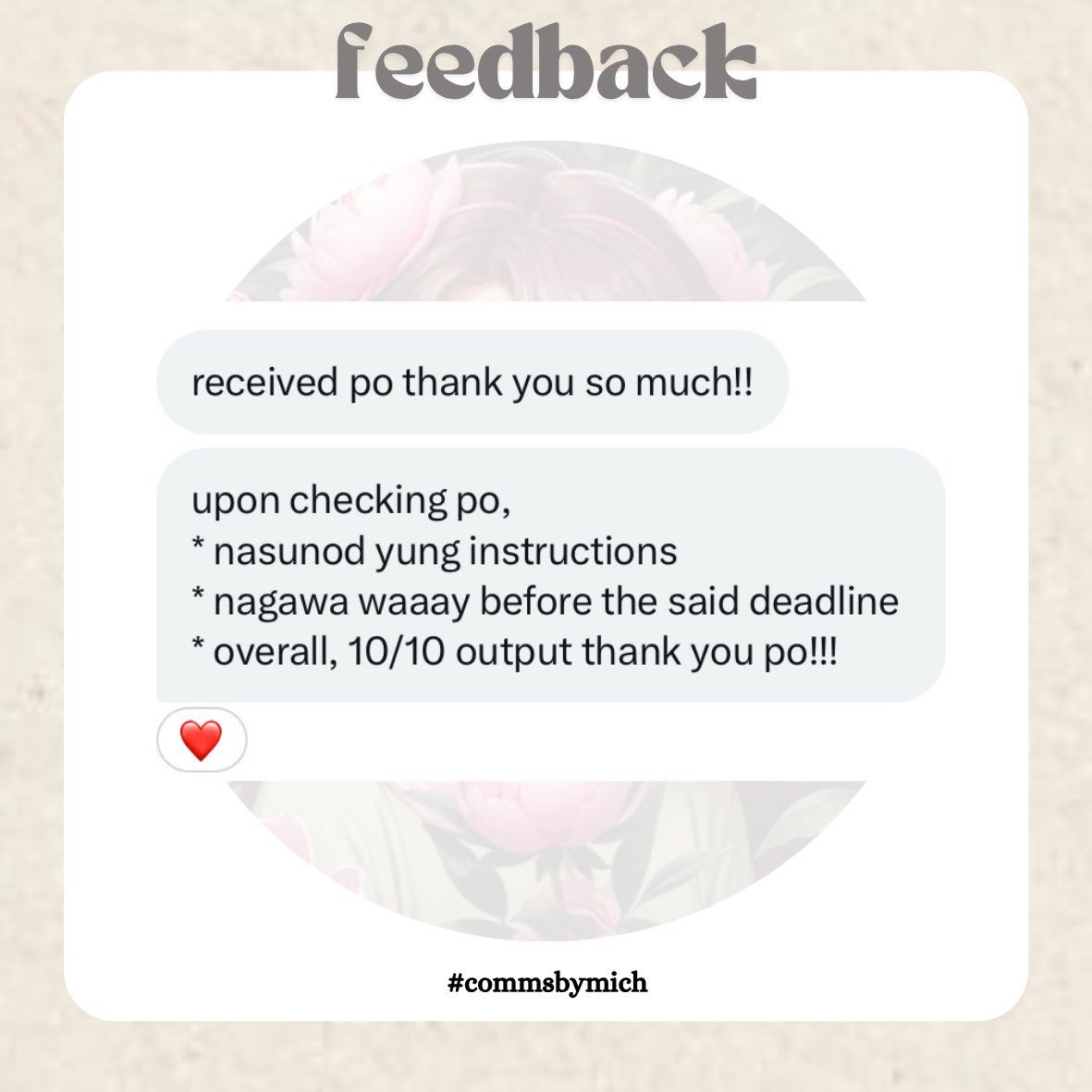 mich_comms's tweet photo. . ✿˚｡⋆ #commsbymich

another output delivered ✨ thank you so much for trusting me!

Task: RRL https://t.co/mkEooGOH0y