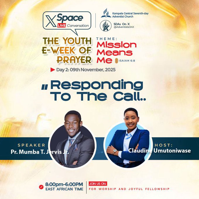 Hellenistic16's tweet photo. Welcome to Day 2 of the youth e week of prayer
Plan to spend time with God this evening..😊😊

#eweekofprayer https://t.co/CL1cPxhcup