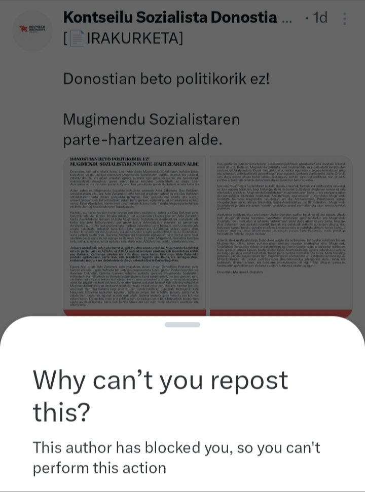 Beto politikoa aplikatu didatenez, ezin ditut birtxiokatu. Hortaz honela erantzun behar diet beraien salaketari.
ZOZOAK BELEARI IPURBELTZ!