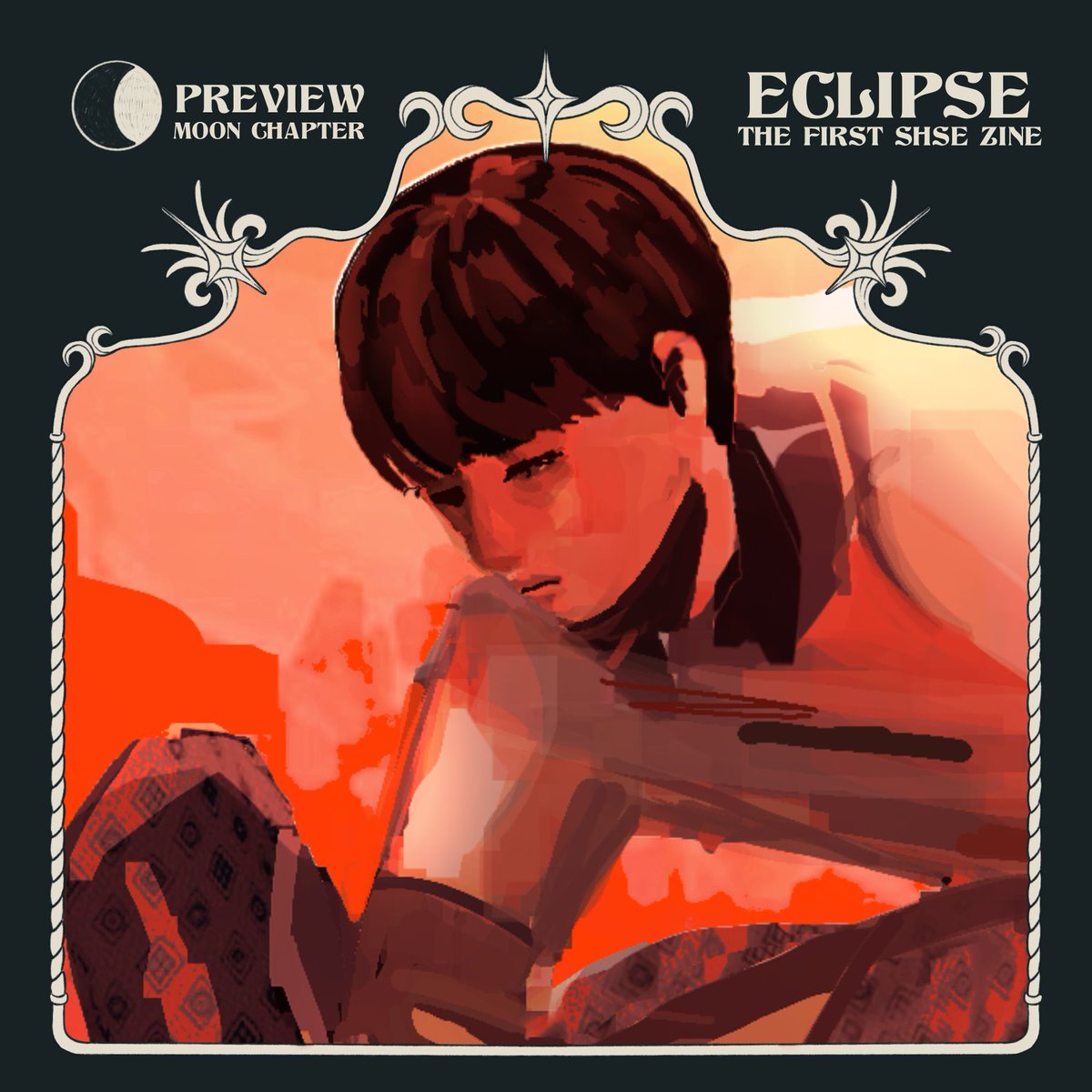 sneak peak of my piece for the <a href="/shsezine/">ECLIPSE zine ✦ PREORDERS 18/11</a>!! preorders are opening on the 18th 🫶

#shse