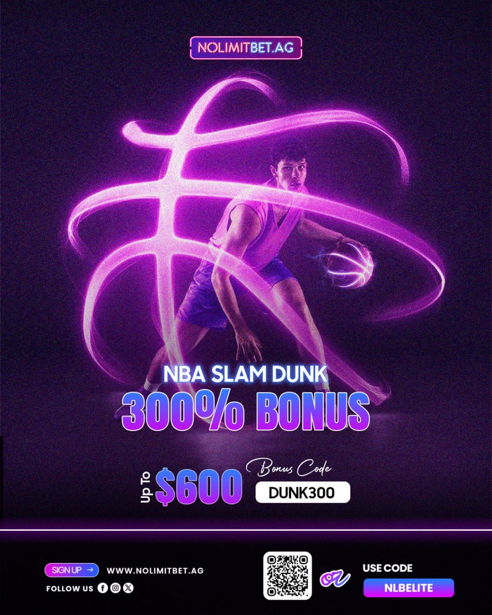 MasculineM7's tweet photo. 🏀 Ready to slam your winnings?
Get a 300% NBA Slam Dunk Bonus up to $600 💸
Use Code 👉 DUNK300 and dominate the court!

Join now 🔥https://t.co/1NiZrfWxBN

#NBABonus #SportsBetting #NoLimitBet #NBAPicks #BasketballSeason #BetSmart #OnlineBetting #BetAndWin #DunkBonus https://t.co/kKg8RYVX3C