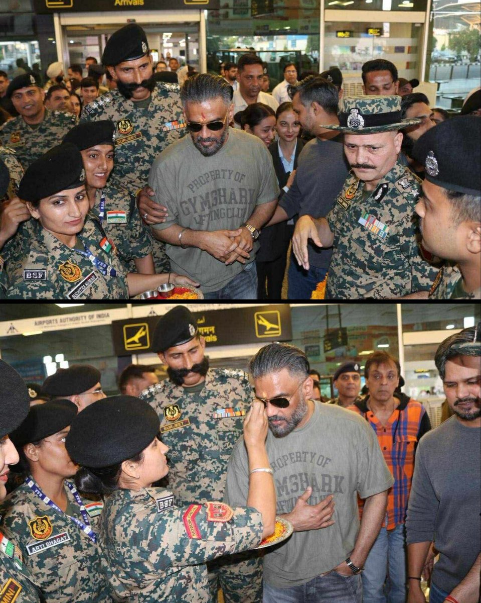 Fitness icon <a href="/SunielVShetty/">Suniel Shetty</a> sir at the Jammu BSF Marathon 2025 ❤️🇮🇳

<a href="/bsf_jammu/">BSF JAMMU</a> <a href="/BSF_India/">BSF</a> #SunielShetty
