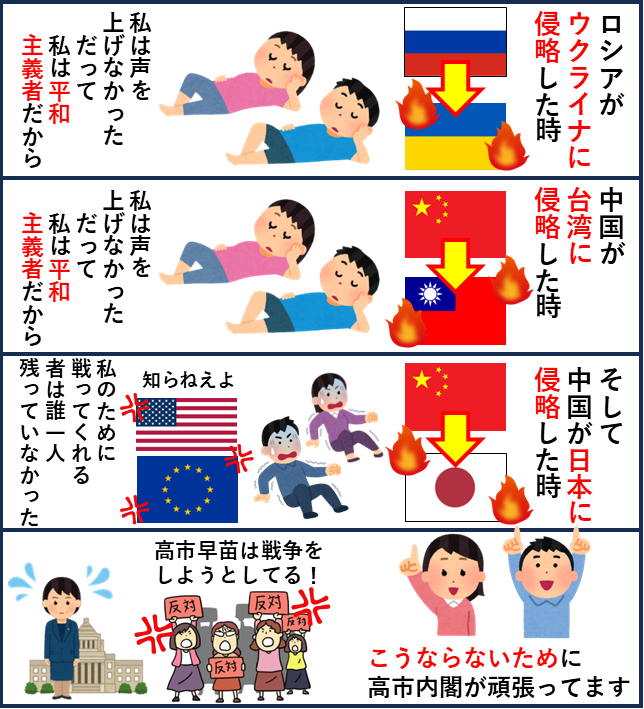 鳩山由紀夫さんみたいに日本が関わってはいけないというスタンスでいたら有事の際に誰も助けてくれなくなりますよ。ニーメラーとか知らないんですか。