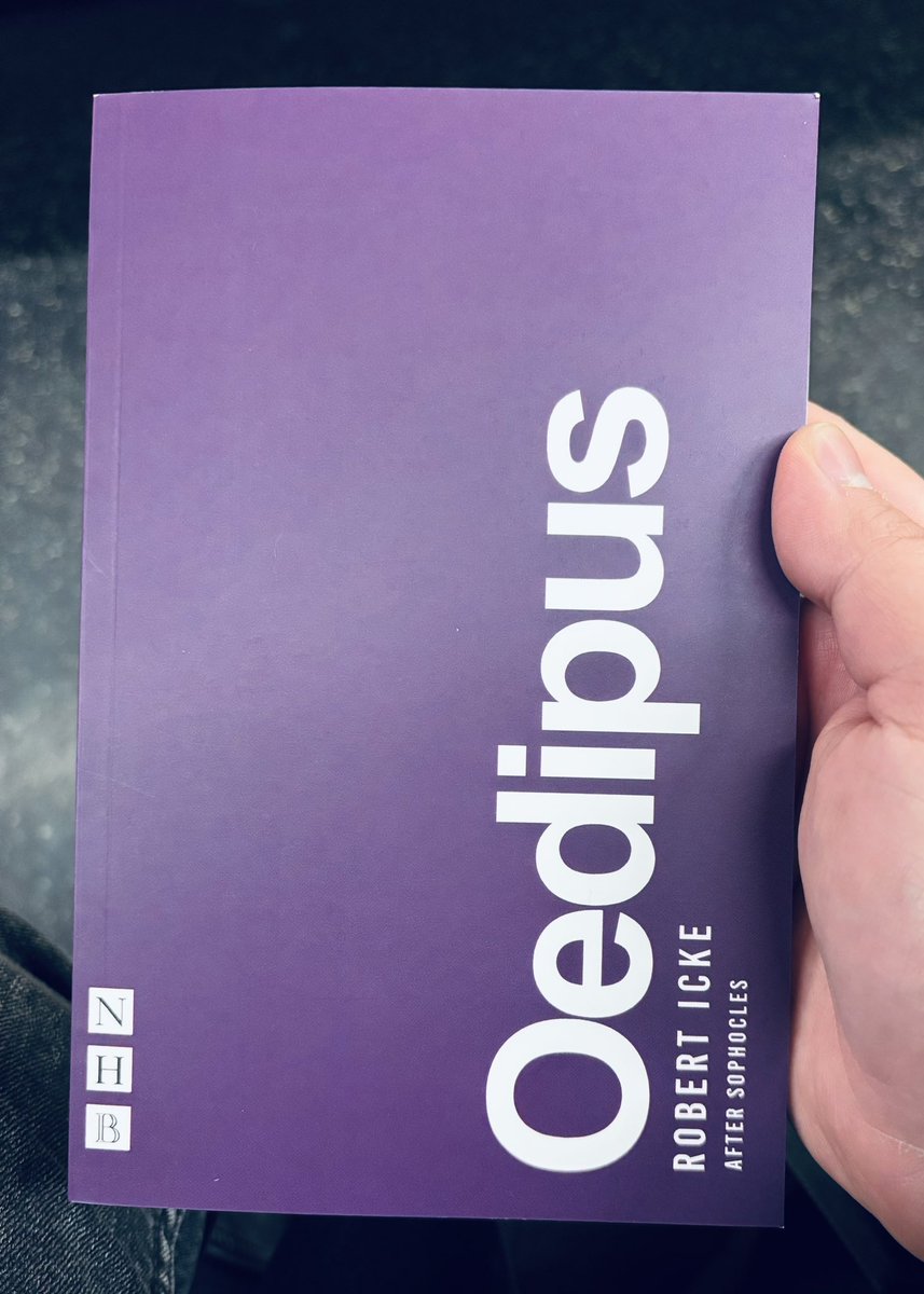 One of the best plays I’ve ever seen <a href="/Oedipusbway/">Oedipus on Broadway</a> . Mark Strong and Lesley Manville are spectacular as Oedipus and Jocasta. And the text by Icke not only brings the original to the present, it resignifies the main characters.

Go watch it. Or read Icke’s text. Amazing, all of it