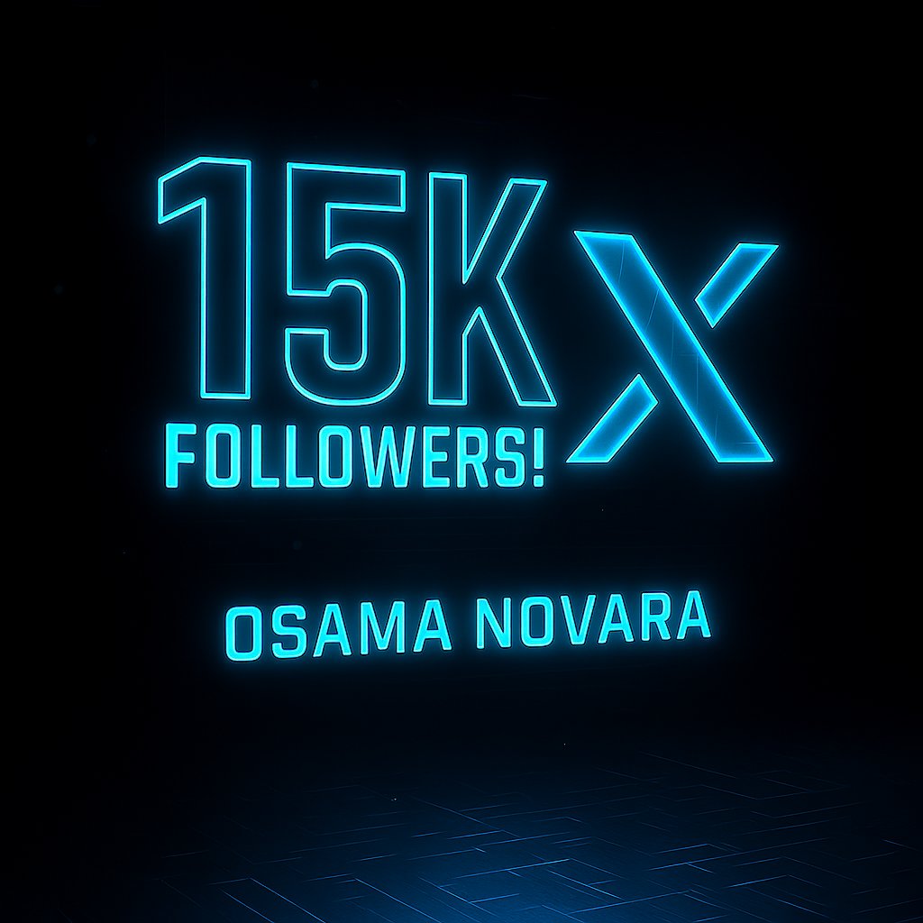 Congratulations 🎉 to me. 15K followers on the road and counting 🙏Thank you!