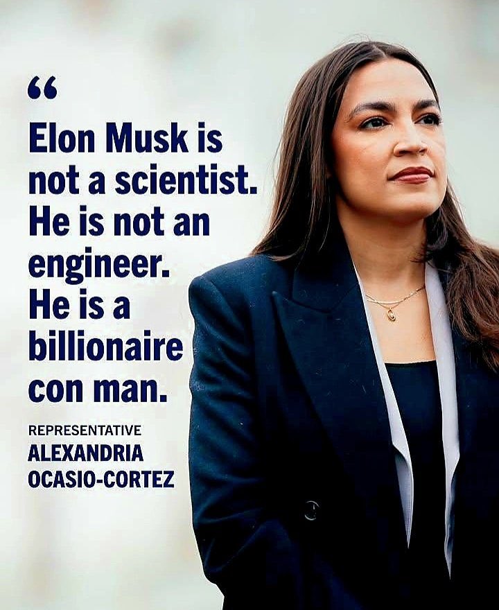 I disagree with AOC. Elon Musk is a brilliant example of what can be achieved when a real scientist goes into business. Previously, a scientist was someone who had little to do with business. <a href="/elonmusk/">Elon Musk</a> demonstrated the true power of science to the business community.