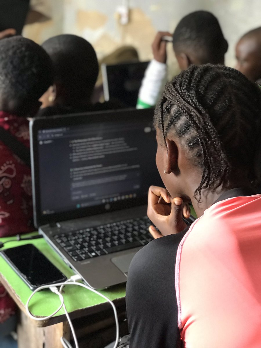 Tech4AllKids's tweet image. We had an exciting and impactful time at the AI Camp for Teens. The camp brought together curious young minds from different schools.

Their curiosity and creativity prove that the future of tech in Africa is indeed bright! 🌍✨