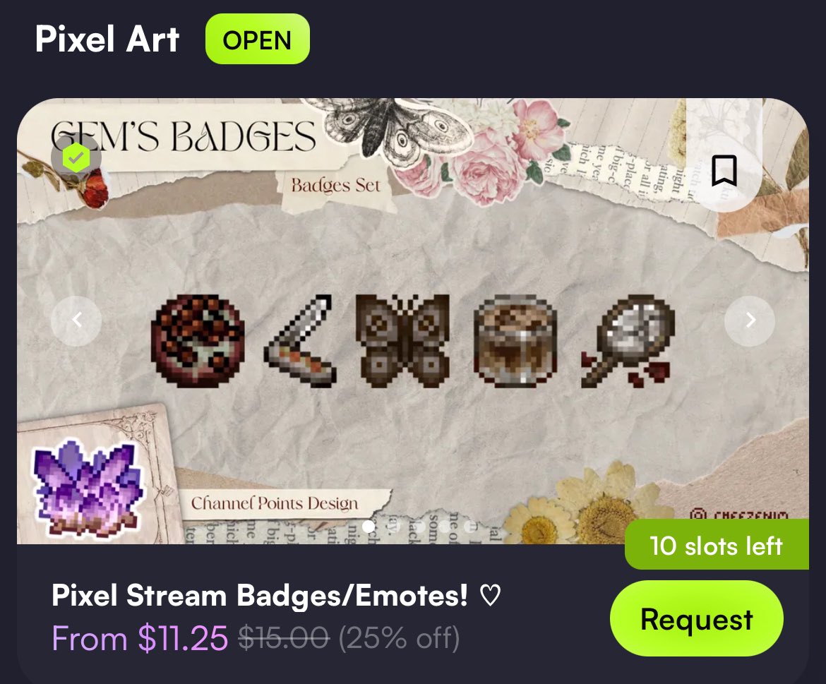 Badges are on a 25% sale on my vgen til end of the week! Link in the comments :)