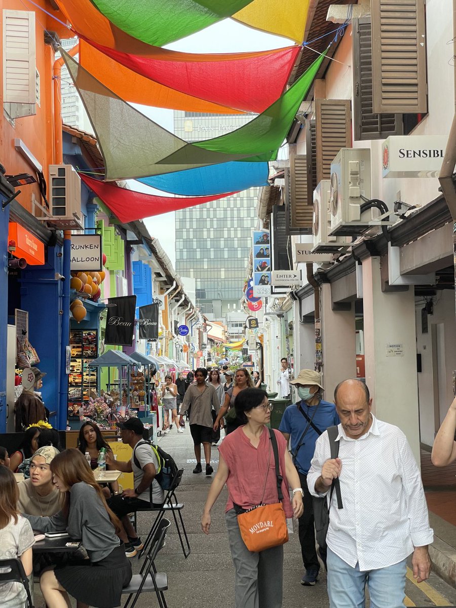 Intelligencv's tweet image. Walking down this vibrant street in Singapore, every splash of bright color tells the story of the city's passion and energy! From street food to unique shops, everything is filled with the joy of exploration. 📸

#SingaporeTravel #StreetScenes #UrbanExploration #Colorful