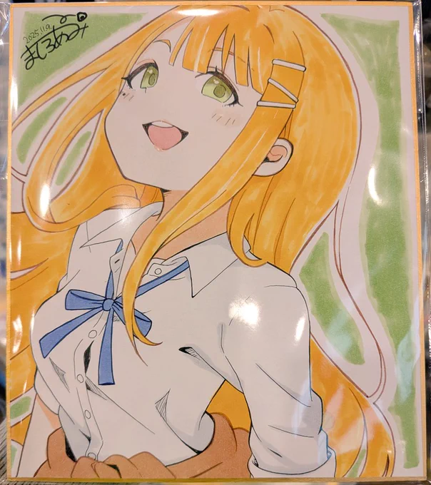 缶バッジガチャは完売しております! ありがとうございま色紙塗れた