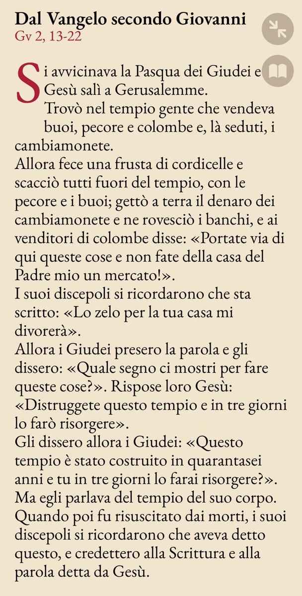 pregarelaparola's tweet image. #pregare la Parola di oggi: essere templi nel Tempio che è Cristo ⛪️ 
#VangeloDiOggi #vangelodelgiorno