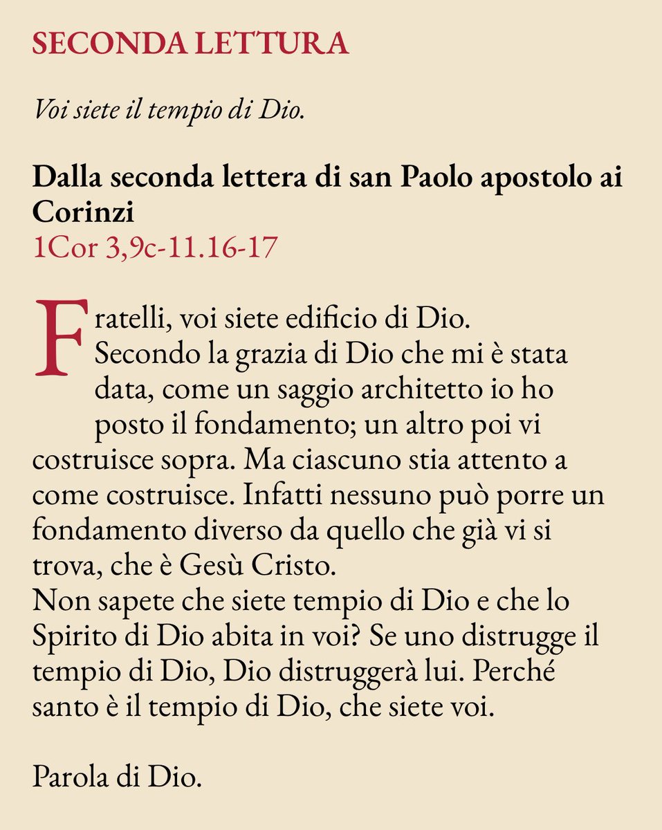 pregarelaparola's tweet image. #pregare la Parola di oggi: essere templi nel Tempio che è Cristo ⛪️ 
#VangeloDiOggi #vangelodelgiorno