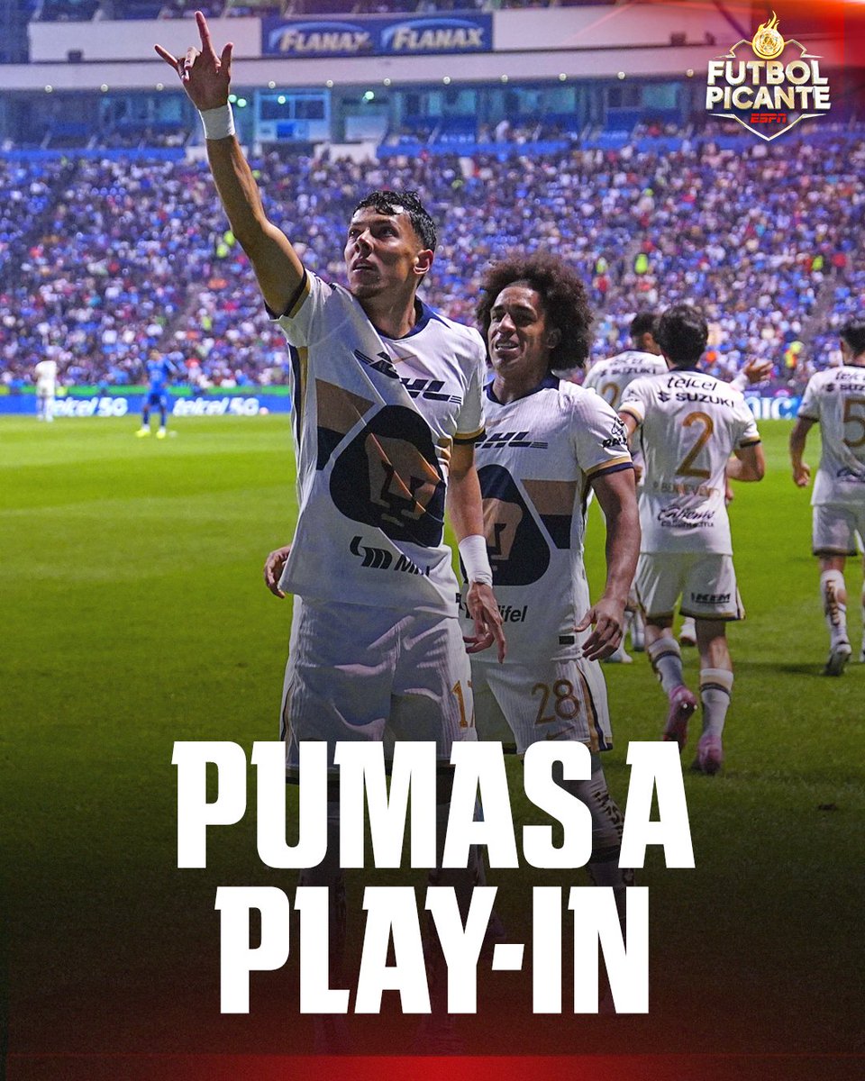 futpicante's tweet image. ¡LO QUE VIMOS EN PUEBLA! 🔥

Pumas venció a Cruz Azul para quedarse con el último boleto a Play-in y de paso mandar a La Máquina hasta el tercer lugar 😳

👉 Faravelli se fue expulsado a los 65'
👉 Polémica entrada de Carrasquilla dejó lesionado a Mier al 45'
