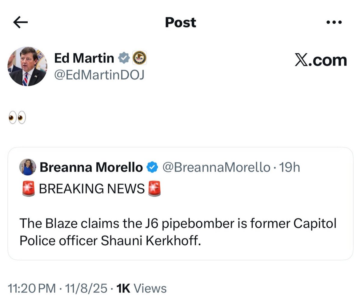 AnnaBower's tweet photo. @EdMartinDOJ Hey Ed, following up here. Why did you delete this tweet? https://t.co/t0RYn4zy8C