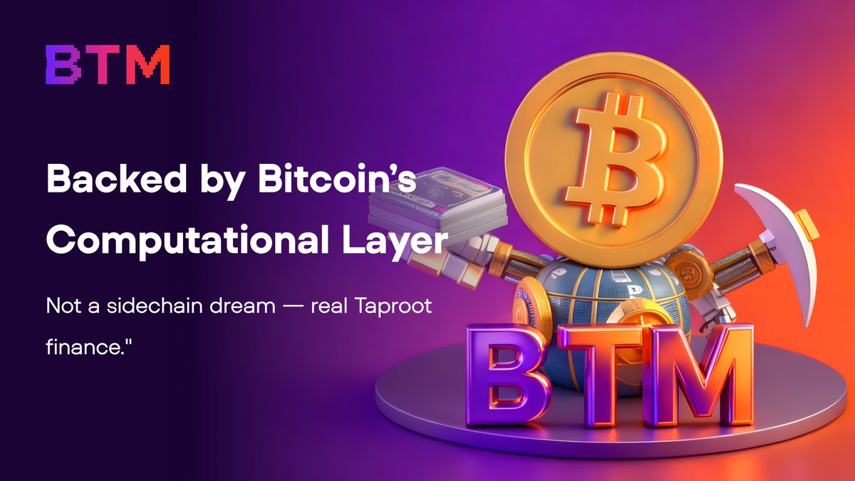 Tradeable certificates backed by Bitcoin’s computational layer.

That’s not a side-chain dream — that’s BTM on Taproot + Lightning⚡🔗

#BitcoinNative #Layer1 #Innovation