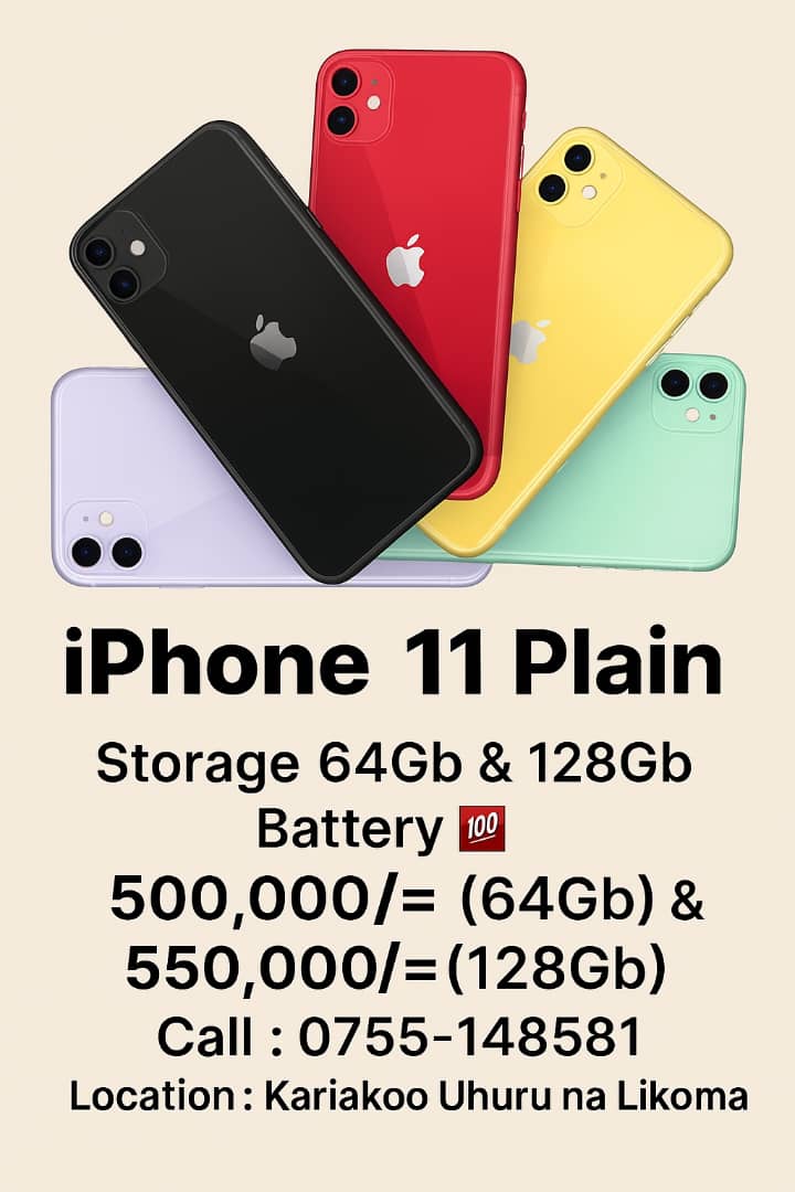 MIUNGU ni mwema tumeamka salama kwa neema na baraka zake🙏,

Naomba Rt yako familia 🤝,
 
Jipatie simu kali ya iphone kwa gharama nafuu kutoka kwa Power tech Tz tunapatikana mtaa wa kariakoo uhuru na likoma📍

Contacts: +255 755 148 581.