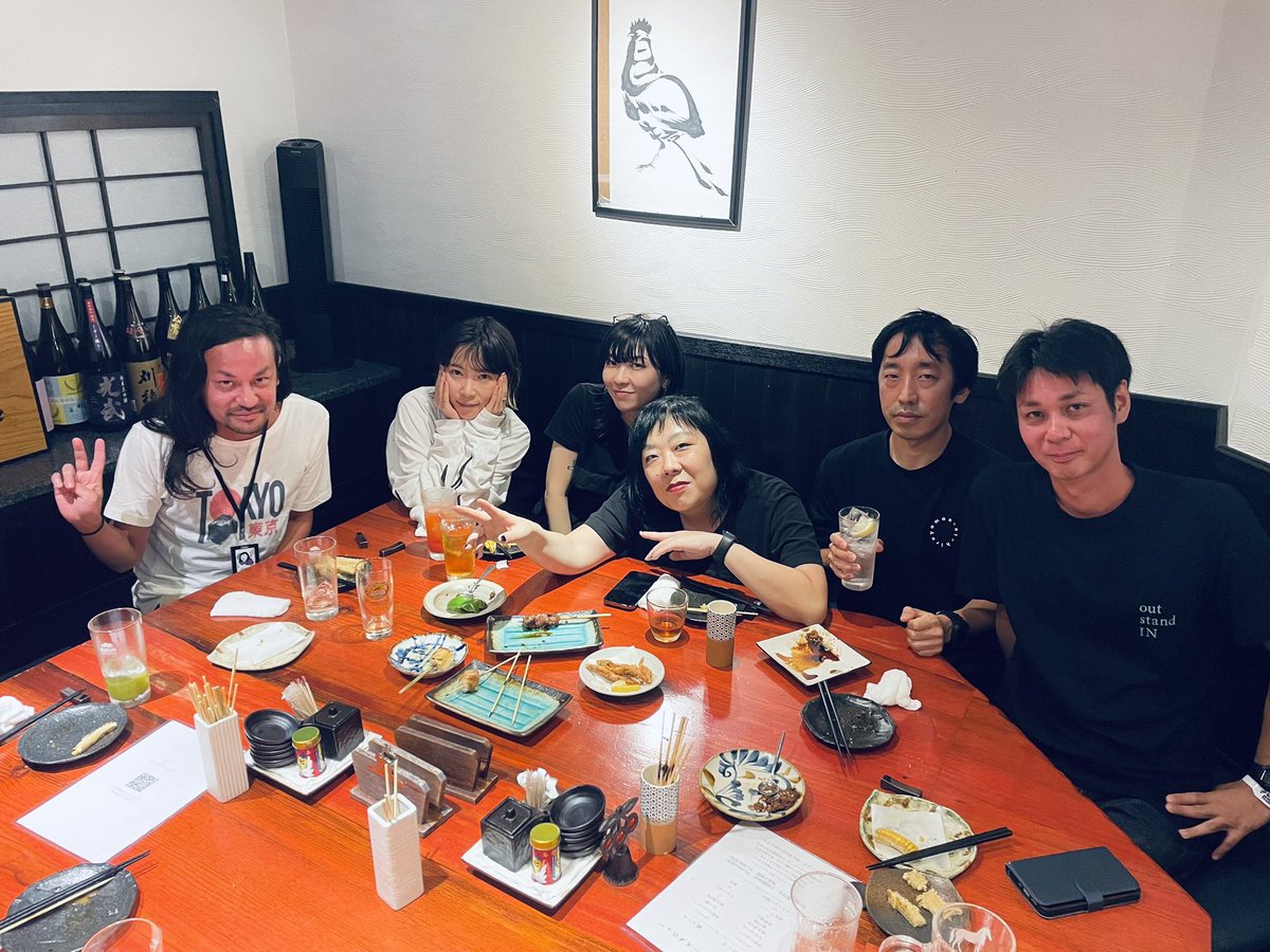 DJの皆さんとやきとりを食べました