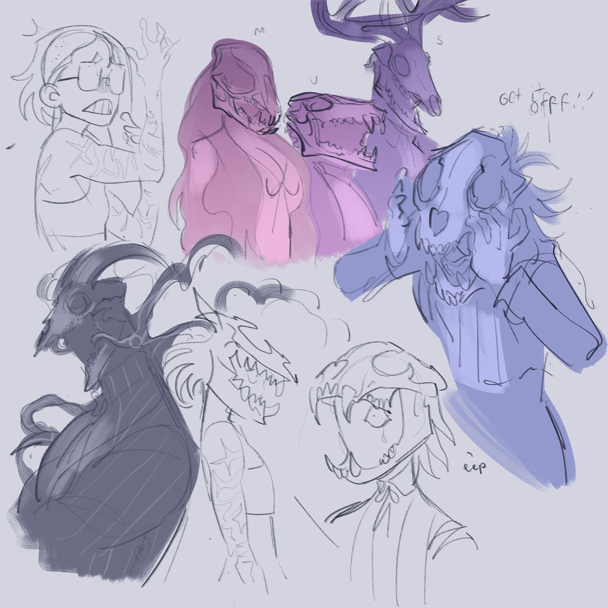 [Heart in the Static] some developments. designated skulls.