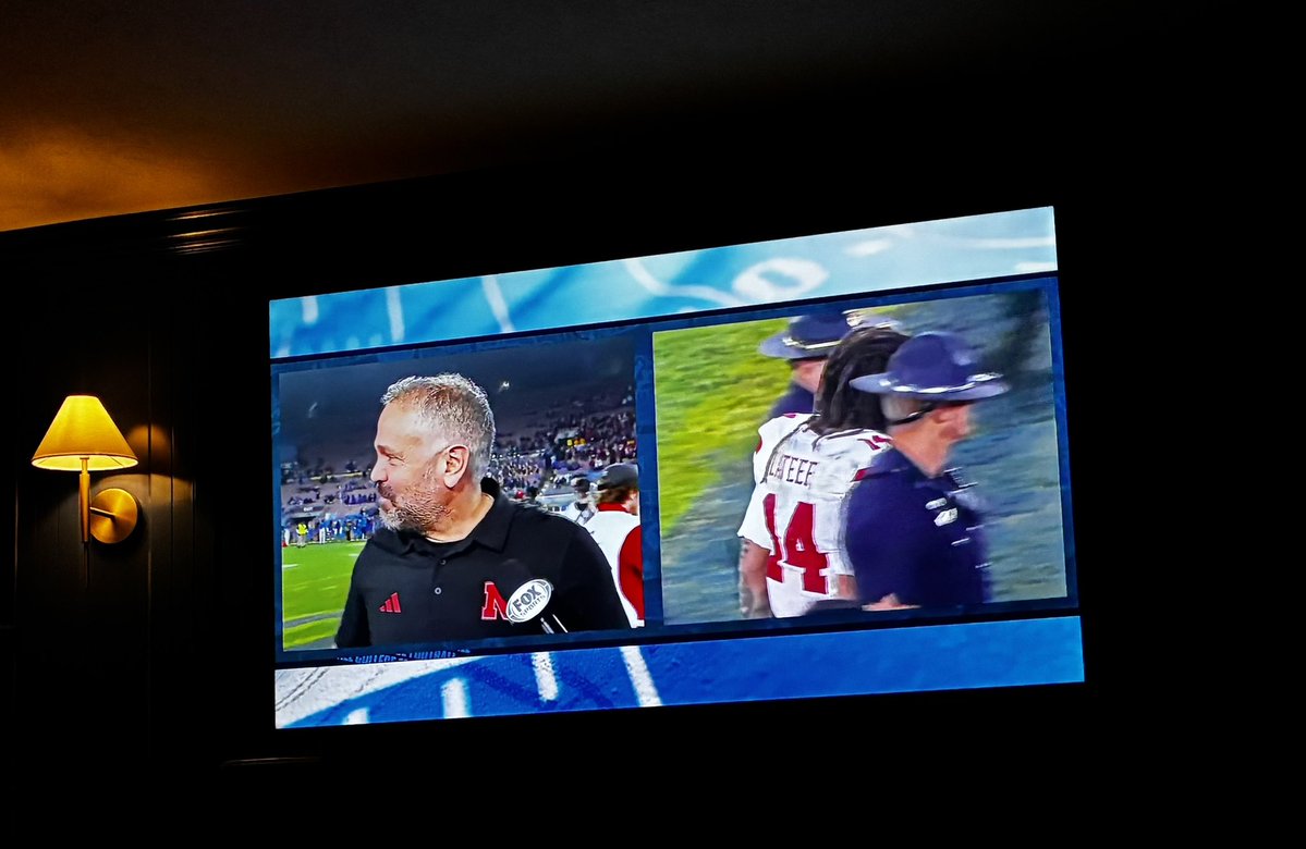 ColonelWaughNSP's tweet image. From our home to yours, “It’s a home game” @TJ_Lateef9 Go Big Red, shout out to our @NEStatePatrol Troopers traveling and on field with @CoachMattRhule @HuskerFootball @Huskers @FOXSports #JoinNSP