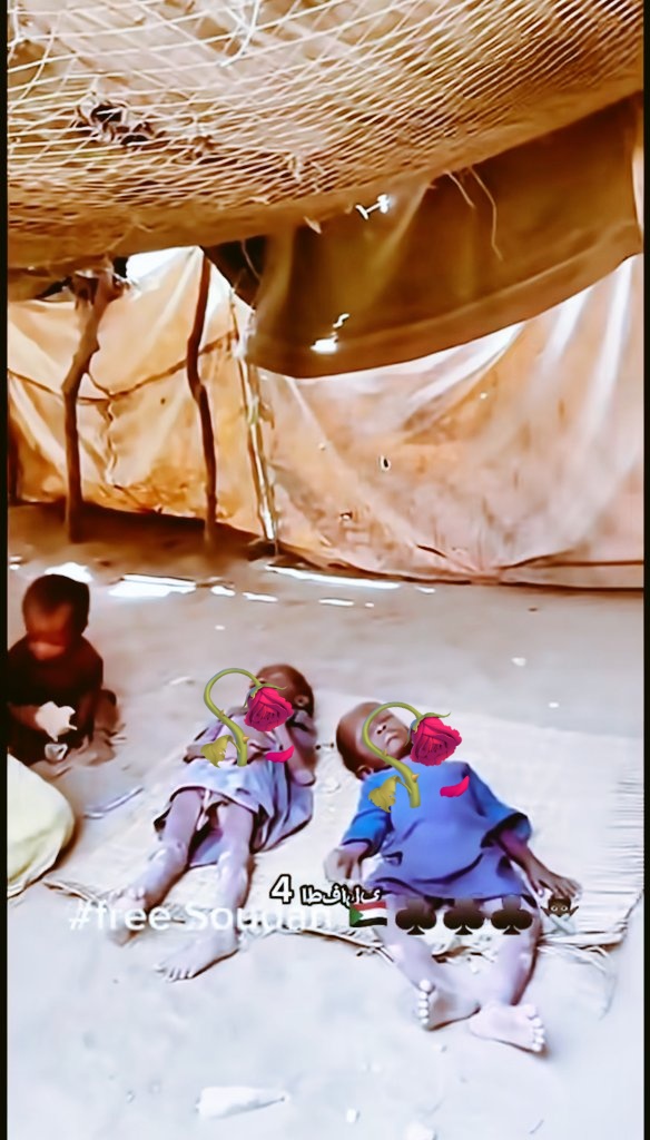 ۲تا از بچه‌هاش مردن از گرسنگی و تشنگی💔
مییی‌فهمییی؟!!!😑
۲تا از بچه‌هااااش مررررددددن🤌🏻😭😤

وجدان خوابیده‌تون کی میخواد بیدار بشه هیولاهای جهانی؟!

خدایا به فریاد بچه‌های #سودان برررس😭

#اللهم_عجل_لولیک_الفرج
